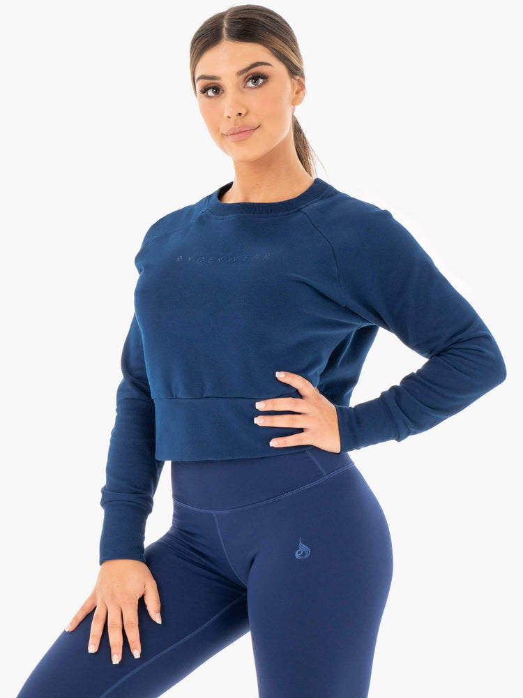 Chandails Ryderwear Motion Bleu Marine Femme | PEK-38801420