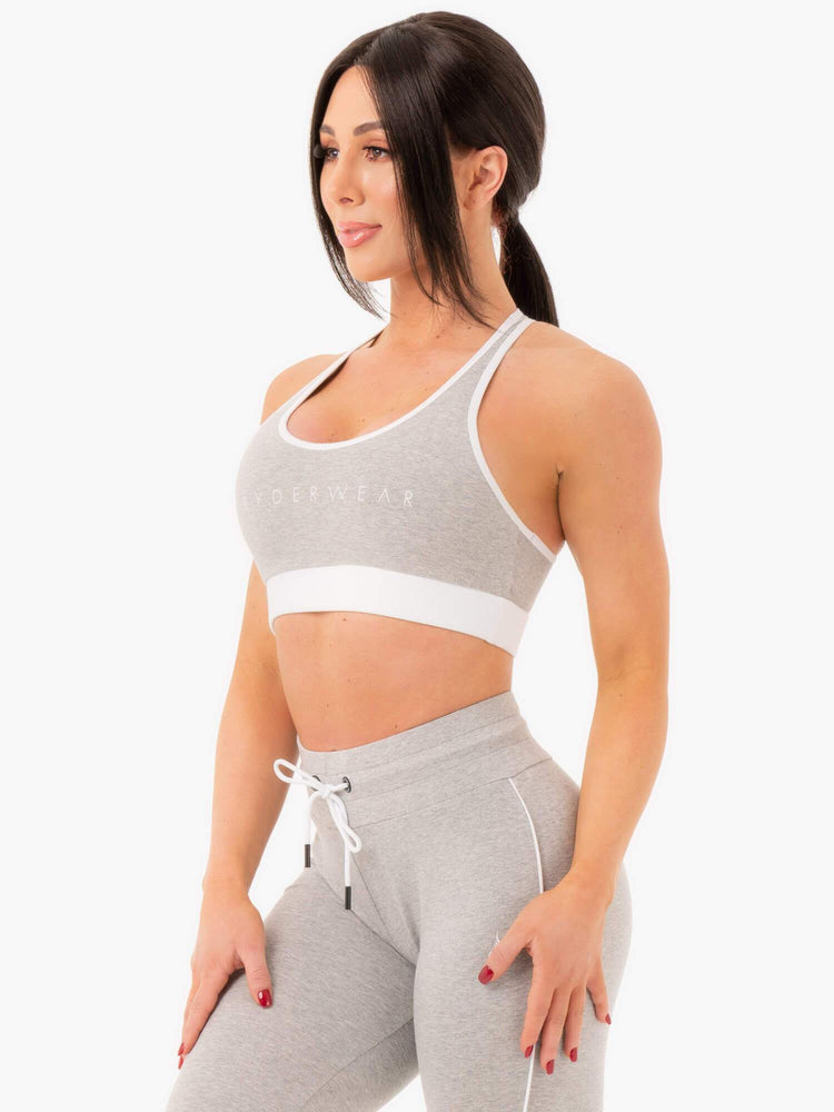 Soutien Gorge Sport Ryderwear Piste Grise Femme | HOC-74042170