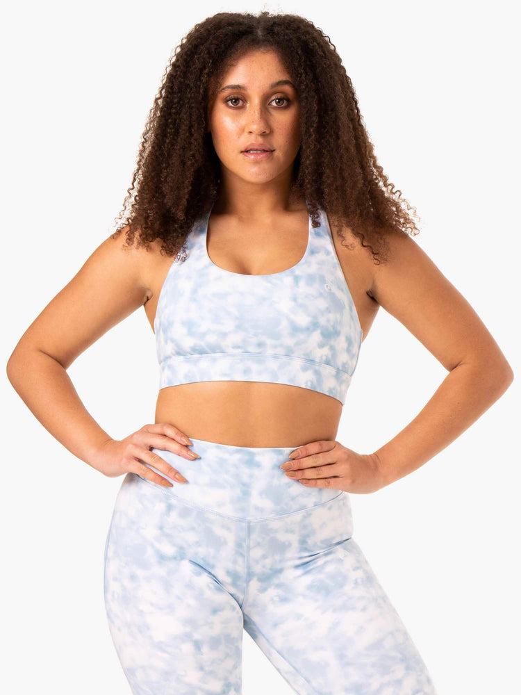 Soutien Gorge Sport Ryderwear Tie Dye Bleu Femme | BLQ-63569982