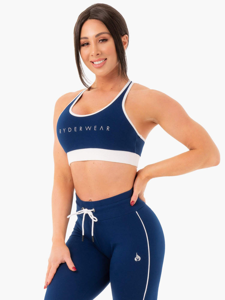 Soutien Gorge Sport Ryderwear Piste Bleu Marine Femme | BZR-61248900