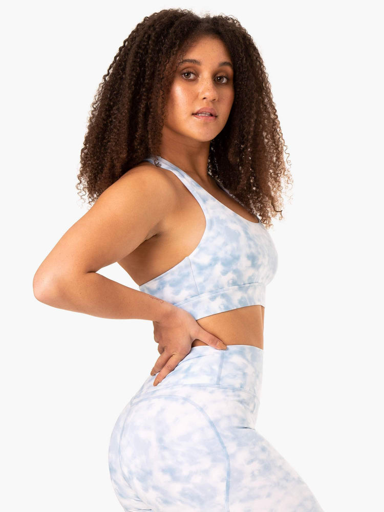 Soutien Gorge Sport Ryderwear Tie Dye Bleu Femme | BLQ-63569982