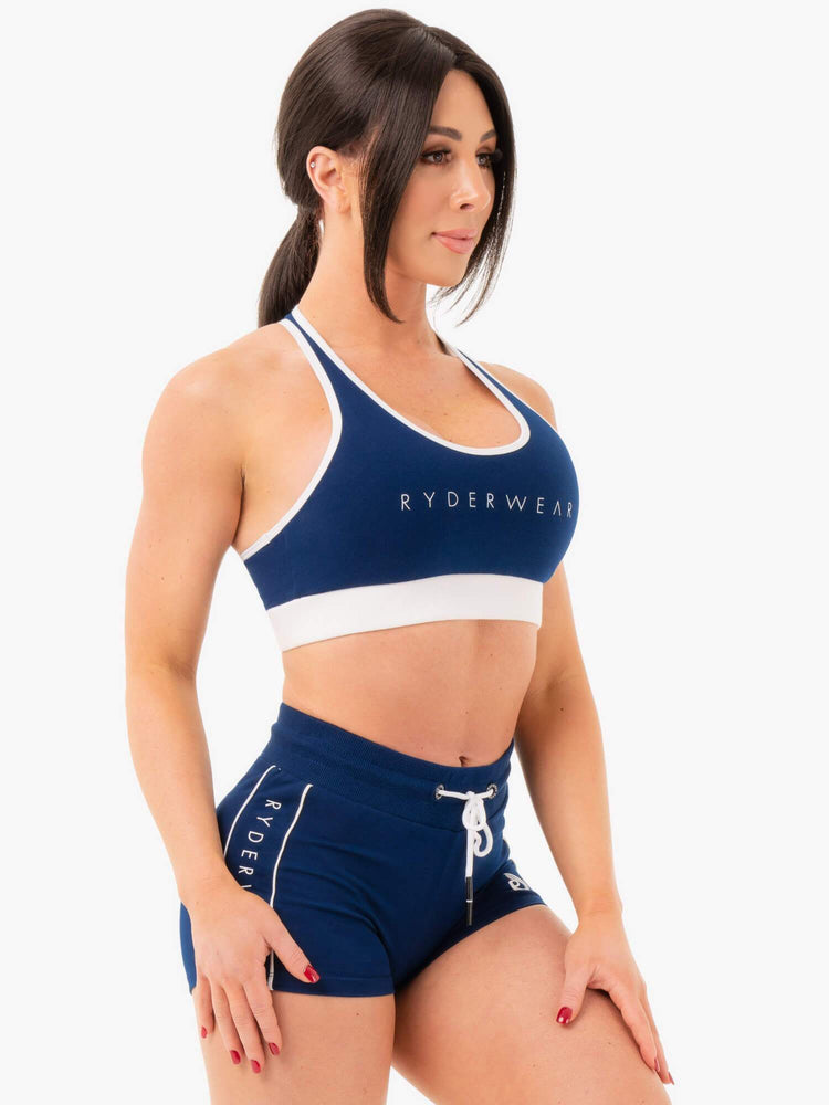 Soutien Gorge Sport Ryderwear Piste Bleu Marine Femme | BZR-61248900