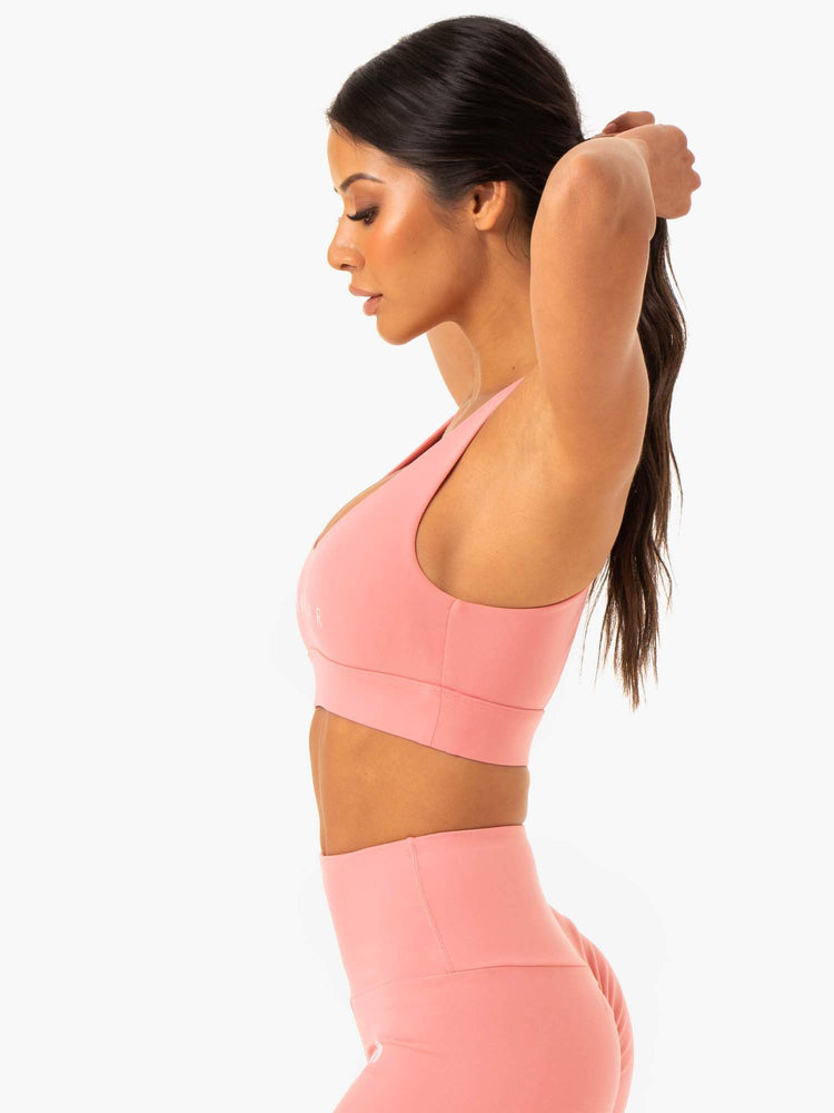 Soutien Gorge Sport Ryderwear Staples Cross Over Rose Femme | DYD-43170511