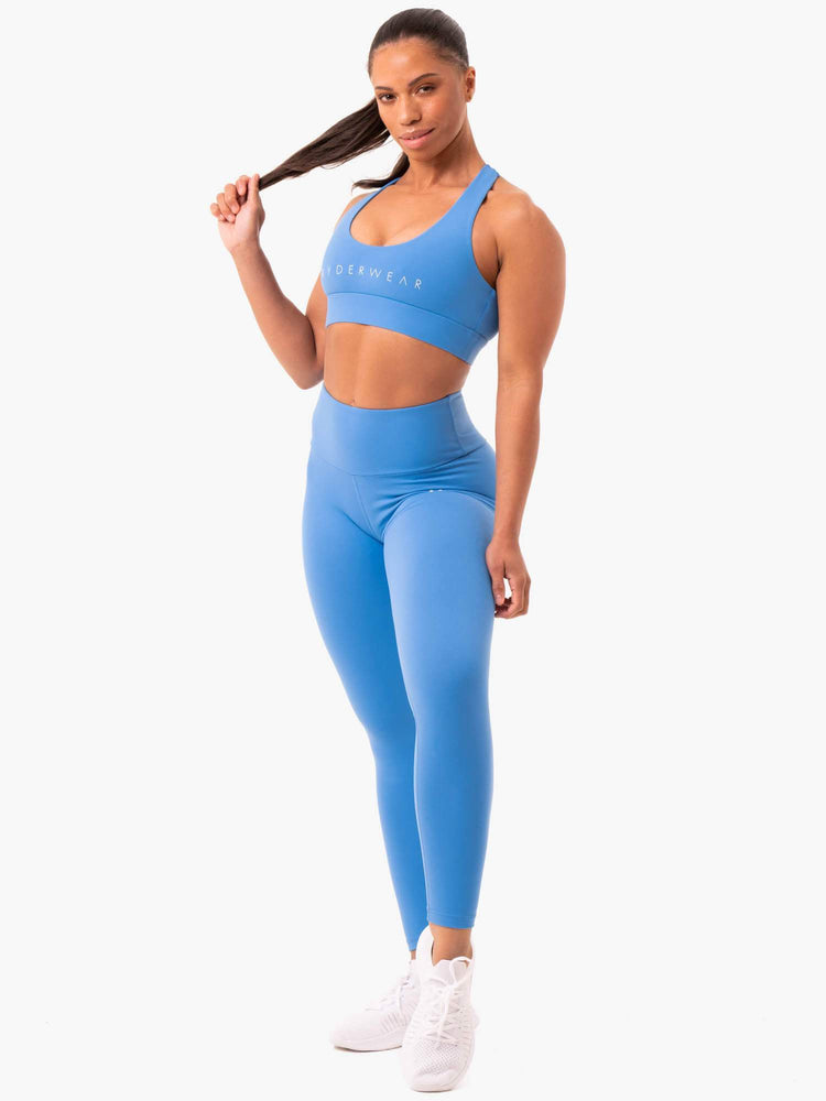 Soutien Gorge Sport Ryderwear Staples Cross Over Bleu Femme | JMY-58024489