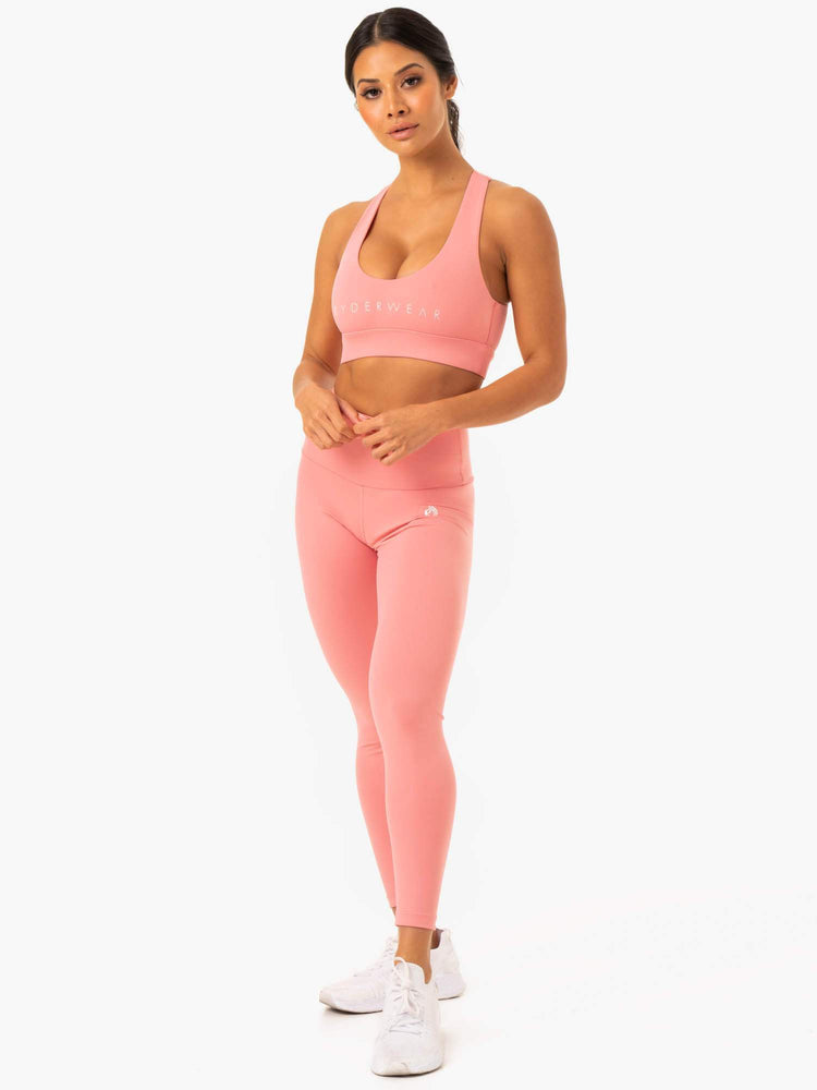 Soutien Gorge Sport Ryderwear Staples Cross Over Rose Femme | DYD-43170511