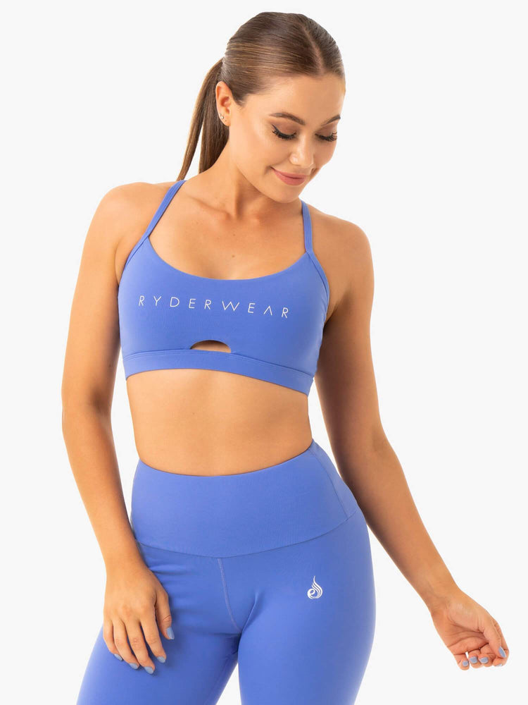 Soutien Gorge Sport Ryderwear Staples Bleu Femme | AWF-60923631