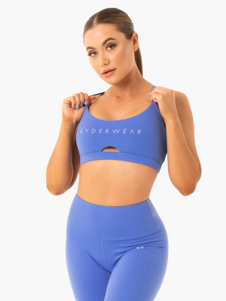 Soutien Gorge Sport Ryderwear Staples Bleu Femme | AWF-60923631