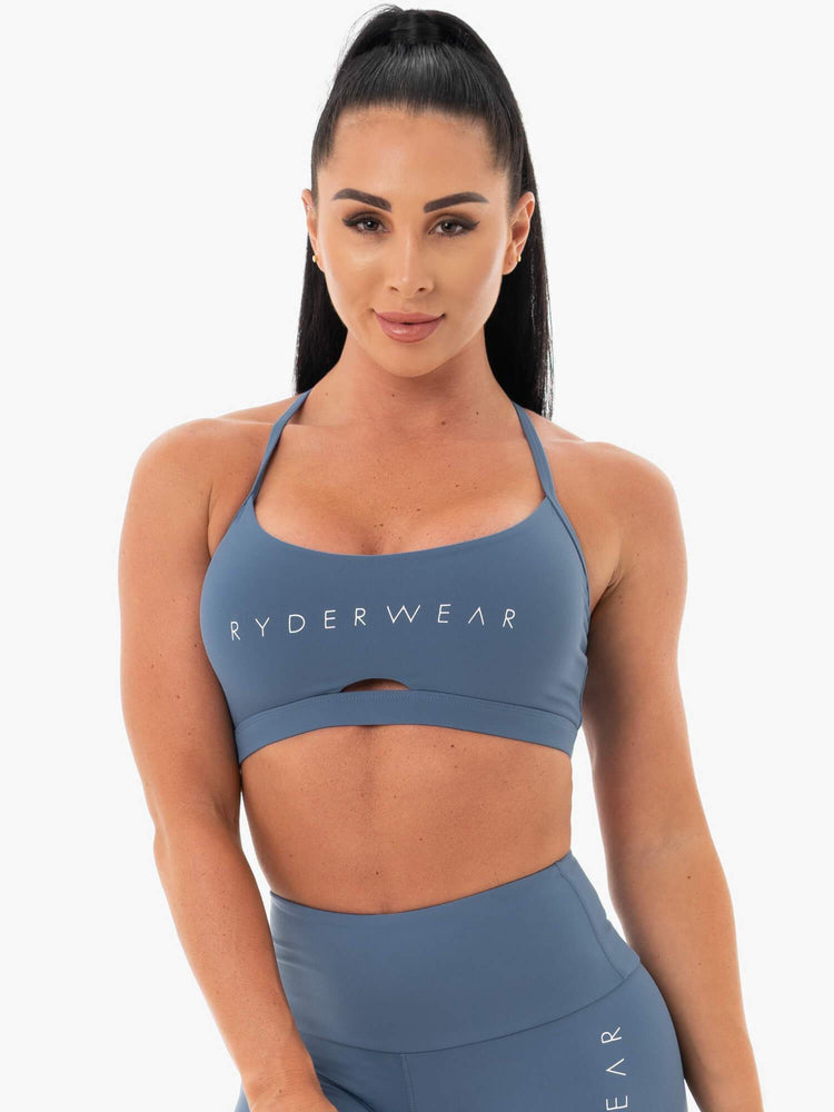 Soutien Gorge Sport Ryderwear Staples Bleu Femme | CYM-45472190