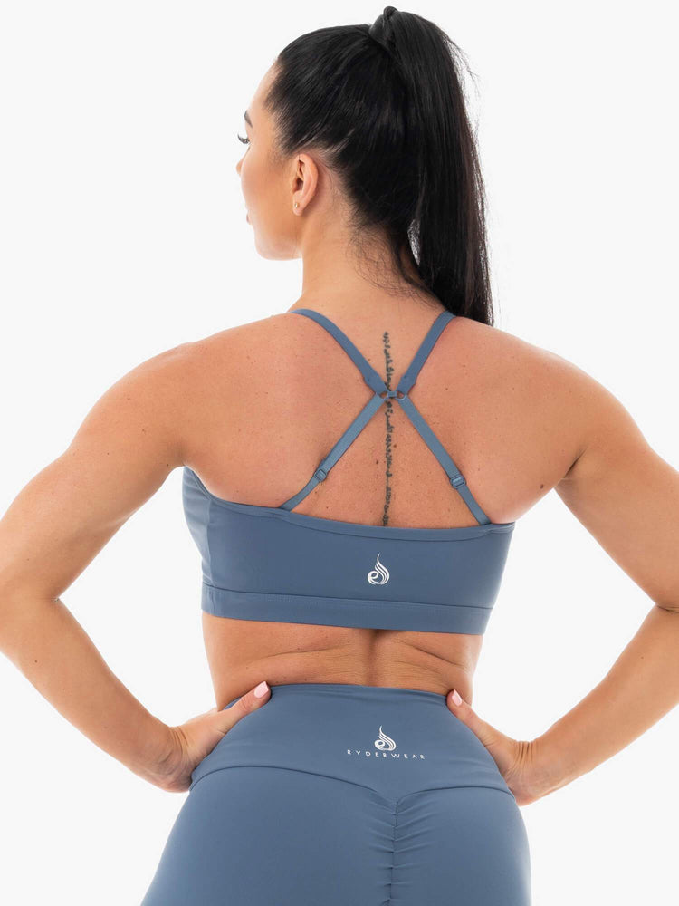 Soutien Gorge Sport Ryderwear Staples Bleu Femme | CYM-45472190