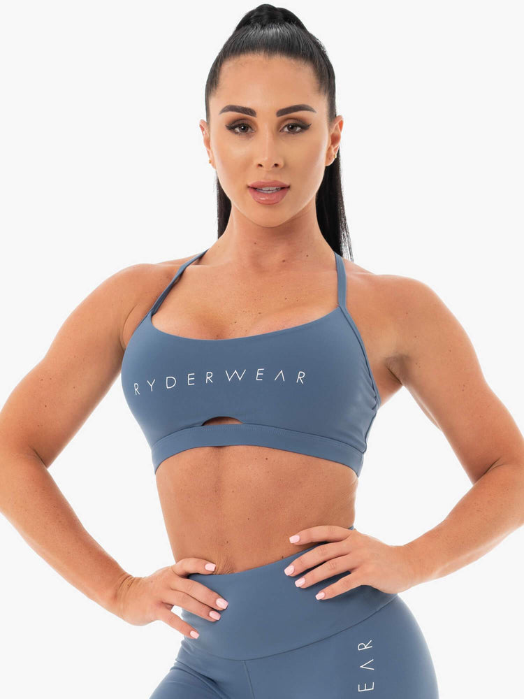 Soutien Gorge Sport Ryderwear Staples Bleu Femme | CYM-45472190