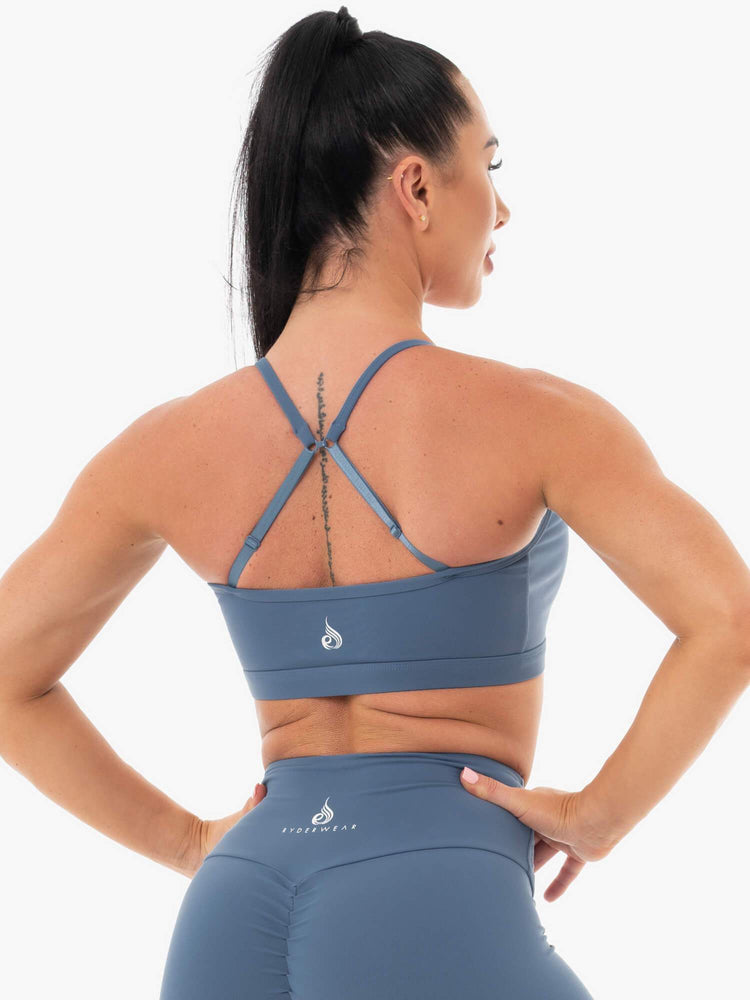 Soutien Gorge Sport Ryderwear Staples Bleu Femme | CYM-45472190