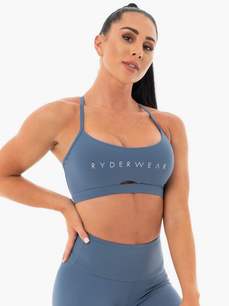 Soutien Gorge Sport Ryderwear Staples Bleu Femme | CYM-45472190