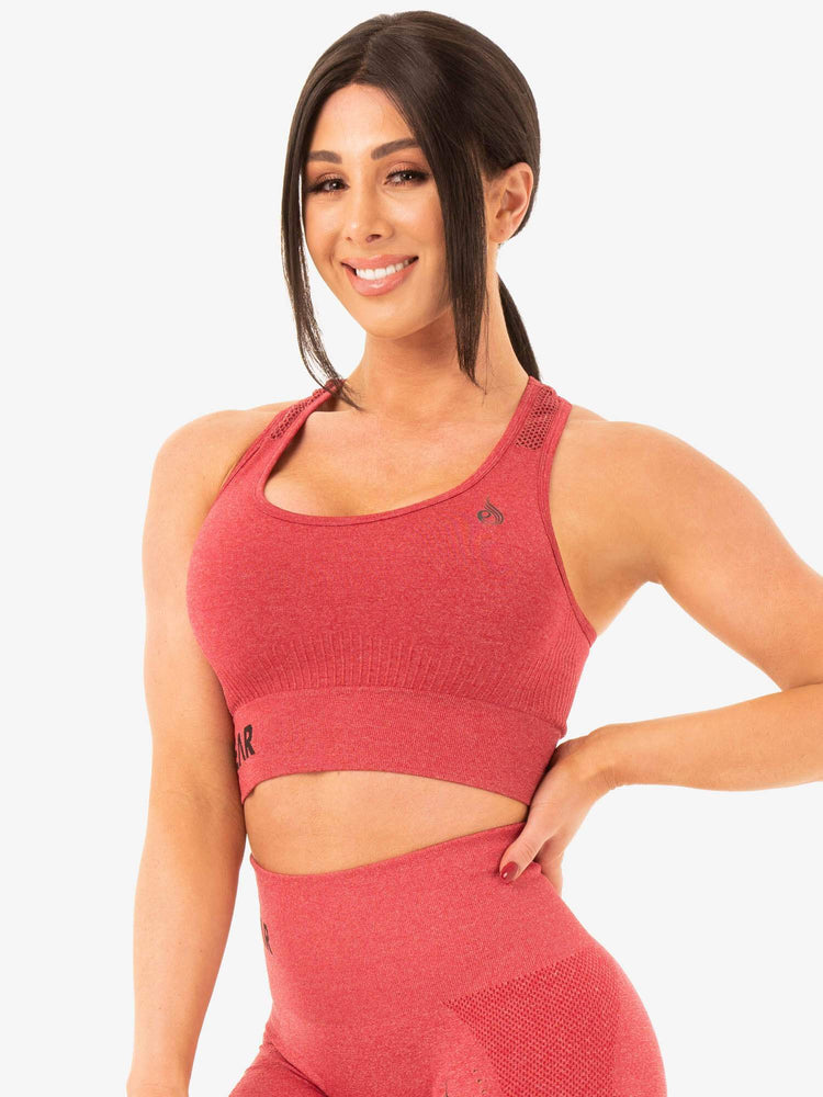 Soutien Gorge Sport Ryderwear Seamless Staples Rouge Femme | VJV-33789347