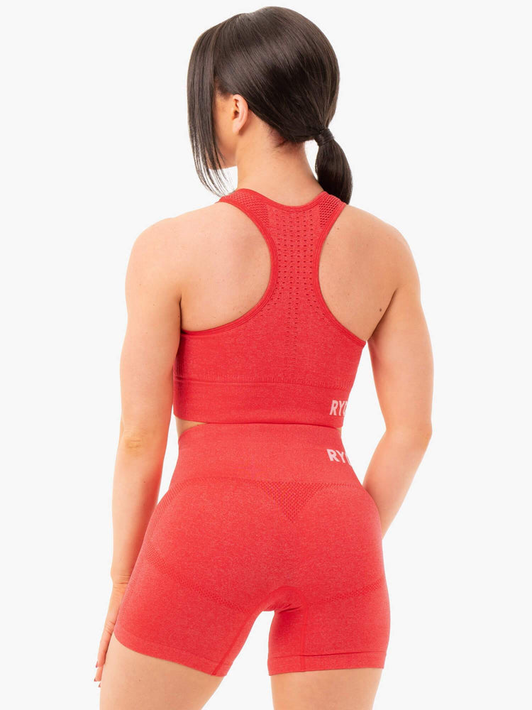 Soutien Gorge Sport Ryderwear Seamless Staples Rouge Femme | NZL-88555942