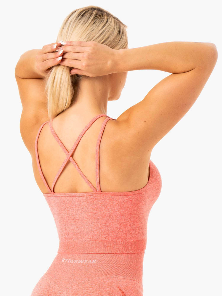 Soutien Gorge Sport Ryderwear Sculpt Seamless Tank Corail Femme | GVG-06644187