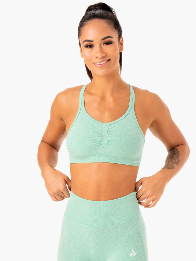 Soutien Gorge Sport Ryderwear Sculpt Seamless Menthe Femme | VCH-53701197