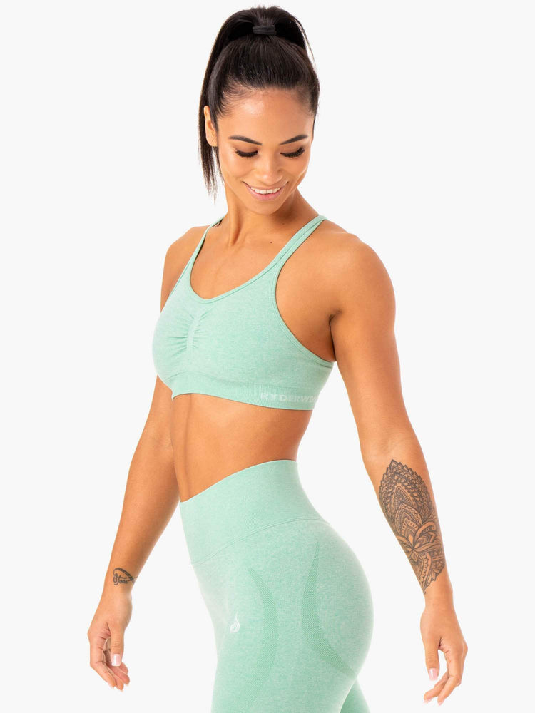 Soutien Gorge Sport Ryderwear Sculpt Seamless Menthe Femme | VCH-53701197