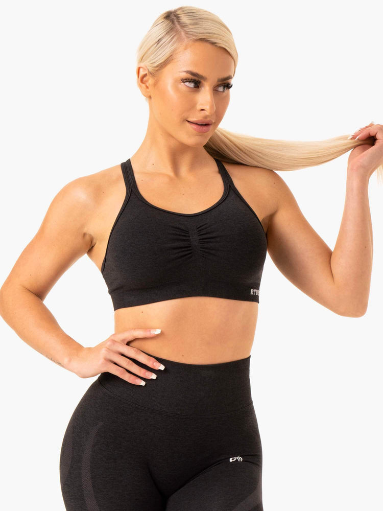 Soutien Gorge Sport Ryderwear Sculpt Seamless Noir Femme | IZM-27257981