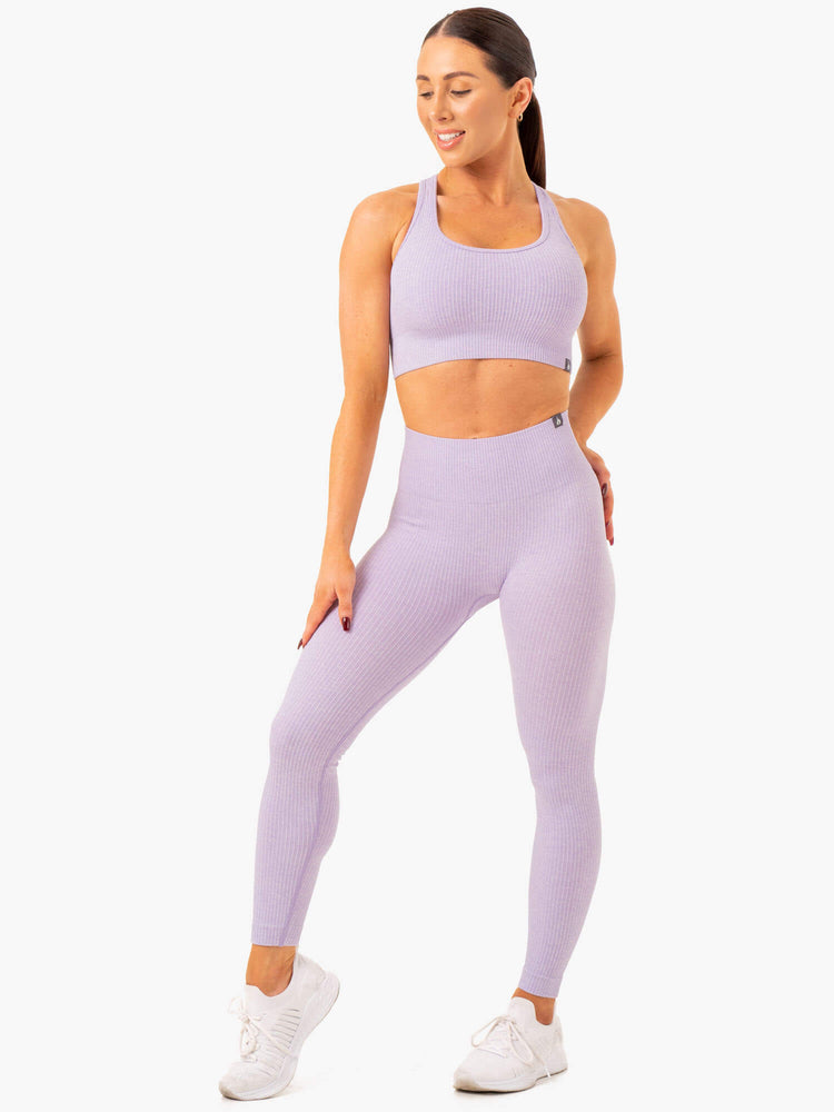 Soutien Gorge Sport Ryderwear Rib Seamless Lavande Femme | BUY-34108785