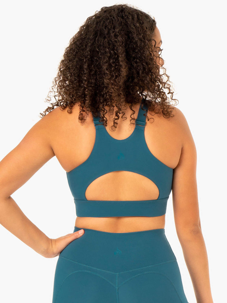 Soutien Gorge Sport Ryderwear Reset High Impact Turquoise Femme | HMU-17182135