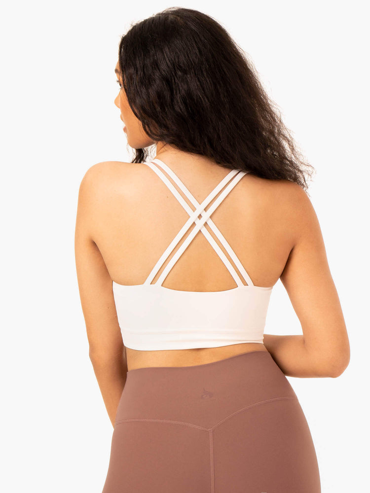 Soutien Gorge Sport Ryderwear Nkd Refine Blanche Femme | VOI-85469783