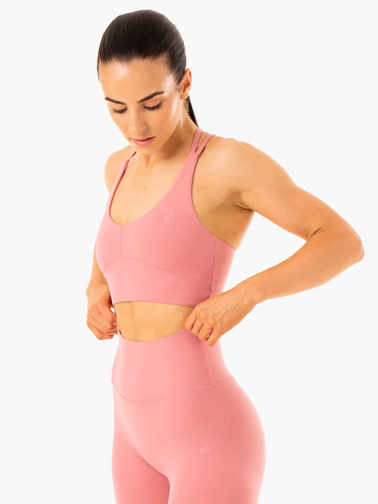 Soutien Gorge Sport Ryderwear Nkd Refine Rose Femme | XLJ-58182445