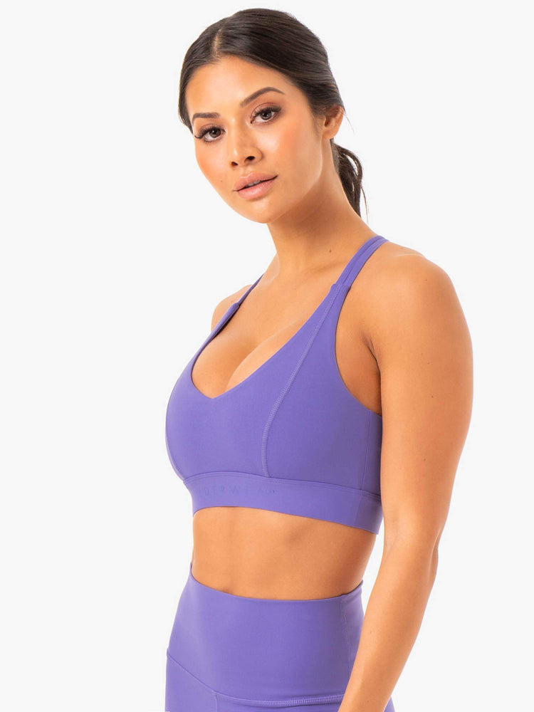 Soutien Gorge Sport Ryderwear Nkd Align Violette Femme | JUK-90465252