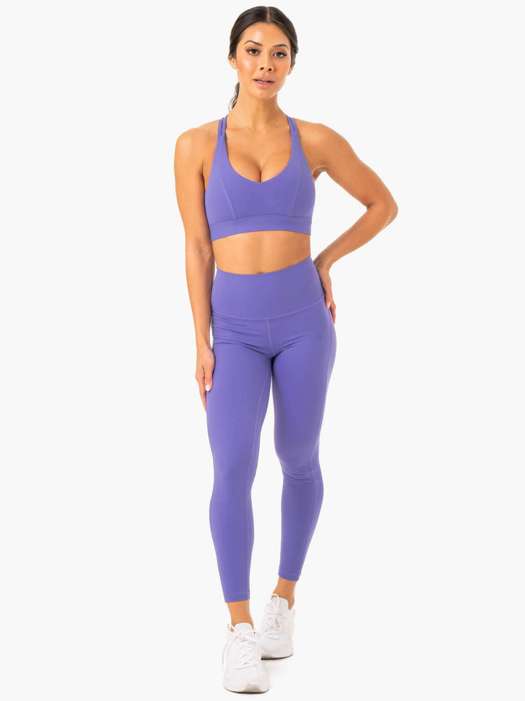 Soutien Gorge Sport Ryderwear Nkd Align Violette Femme | JUK-90465252