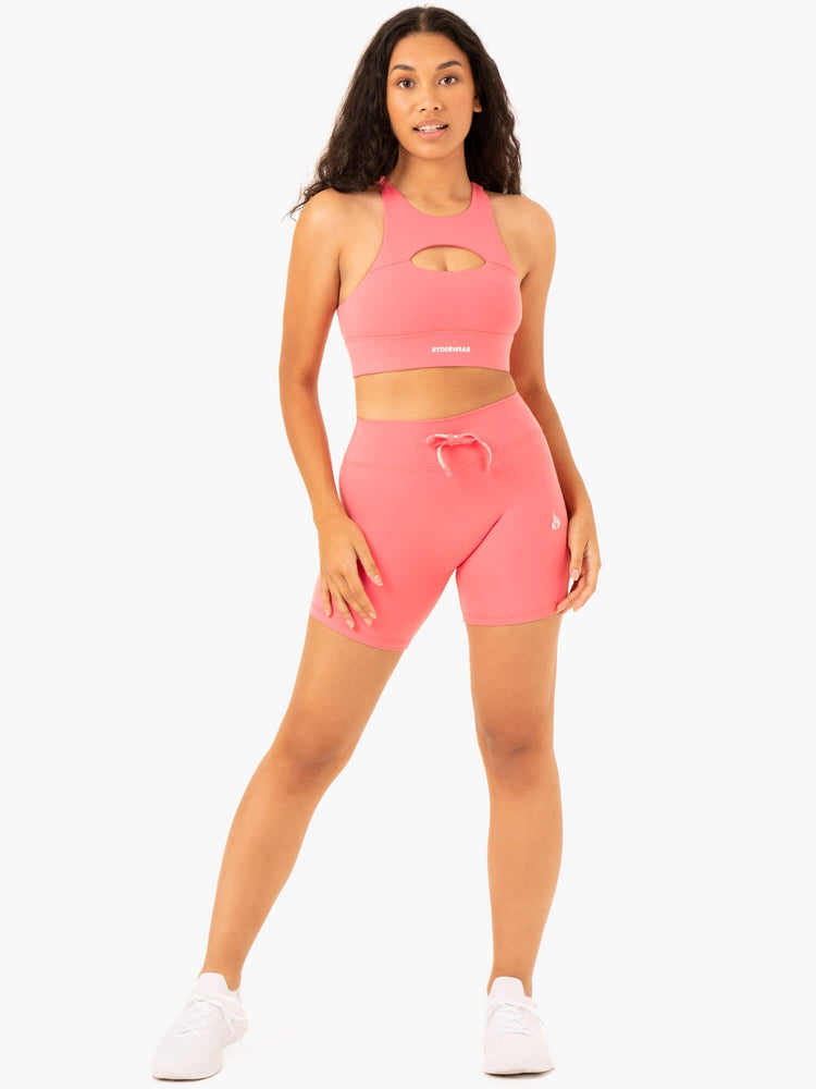 Soutien Gorge Sport Ryderwear Replay Cut Out Corail Femme | DGF-68088747