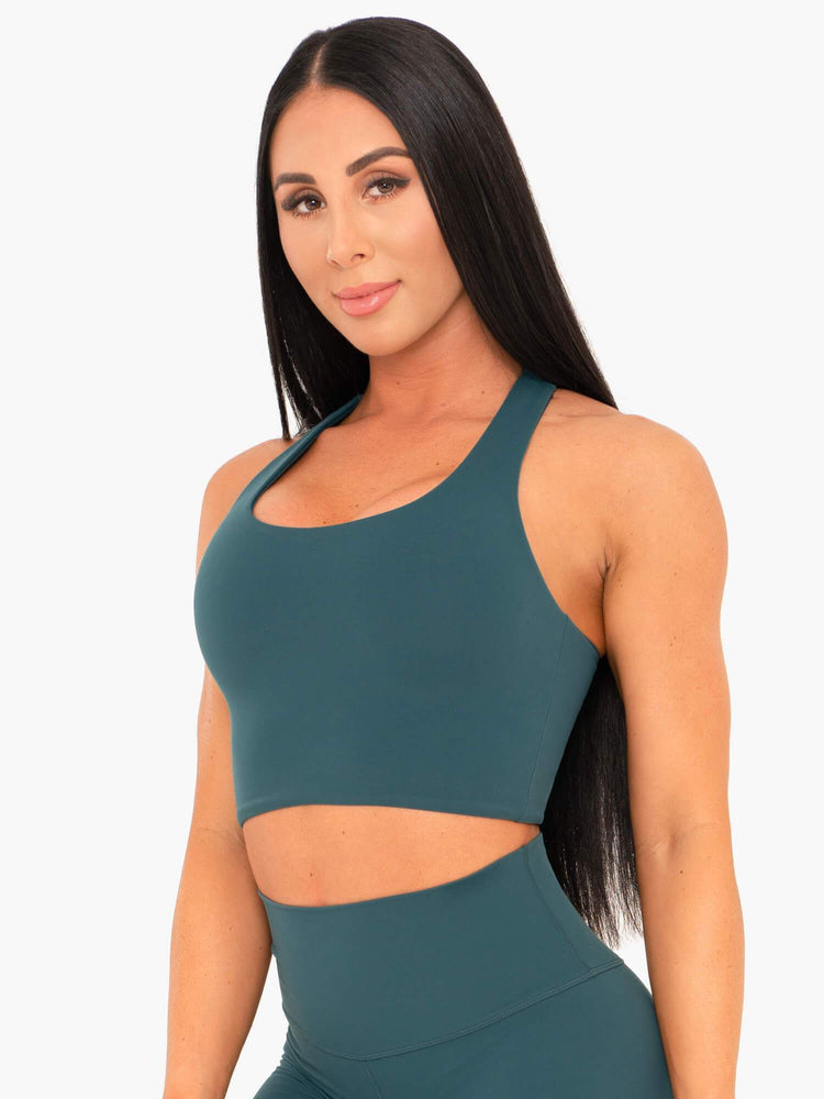 Soutien Gorge Sport Ryderwear Nkd Turquoise Femme | IKZ-19877842