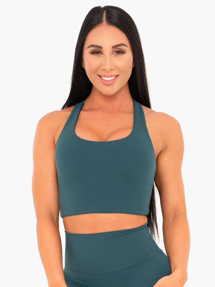 Soutien Gorge Sport Ryderwear Nkd Turquoise Femme | IKZ-19877842