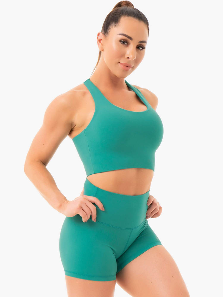 Soutien Gorge Sport Ryderwear Nkd Turquoise Femme | AMK-02615091