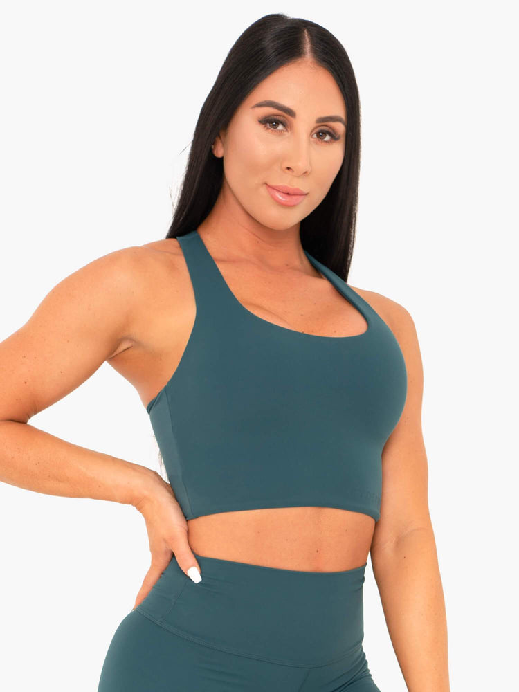 Soutien Gorge Sport Ryderwear Nkd Turquoise Femme | IKZ-19877842