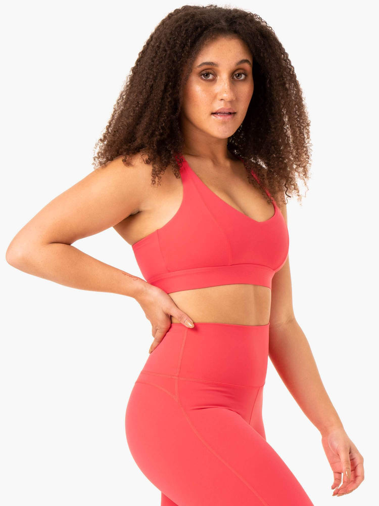 Soutien Gorge Sport Ryderwear Nkd Align Rouge Femme | HMZ-22136575