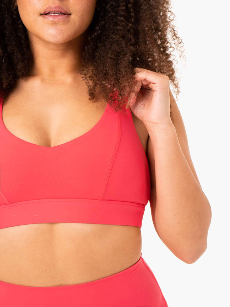 Soutien Gorge Sport Ryderwear Nkd Align Rouge Femme | HMZ-22136575