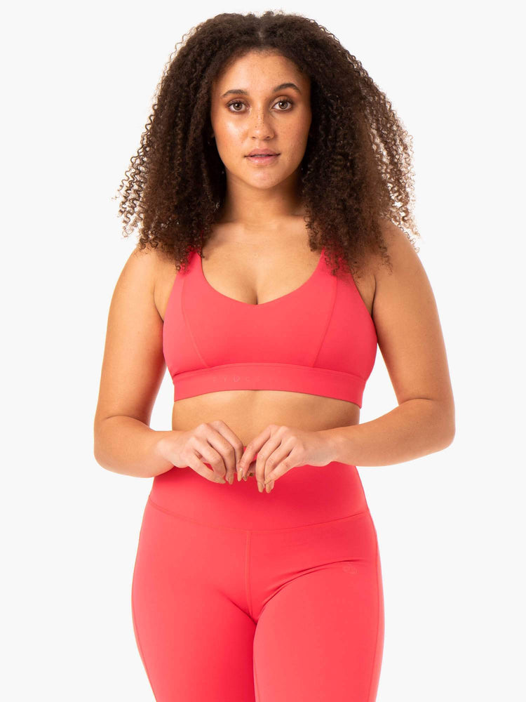 Soutien Gorge Sport Ryderwear Nkd Align Rouge Femme | HMZ-22136575