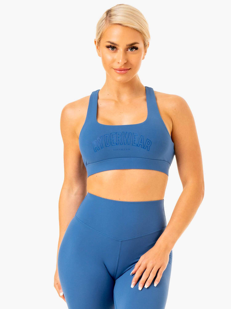 Soutien Gorge Sport Ryderwear Knockout Racer Back Bleu Femme | WNU-20269508