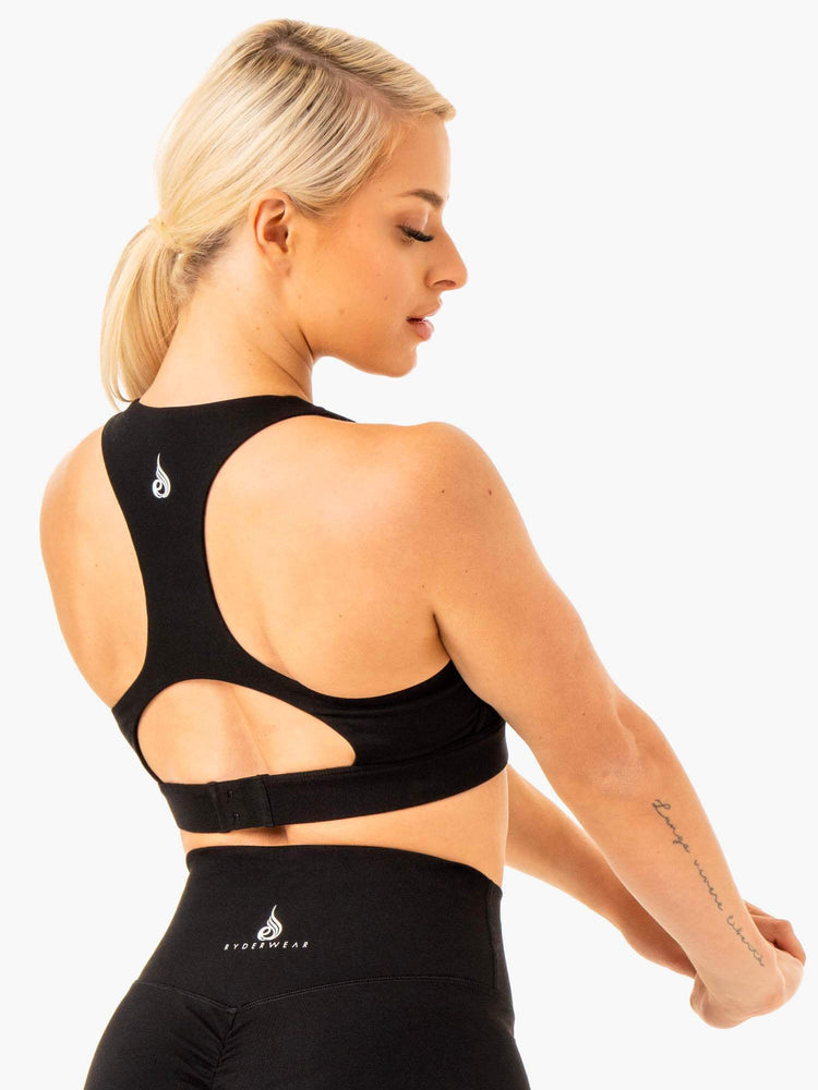 Soutien Gorge Sport Ryderwear Knockout Racer Back Noir Femme | BHT-71211192