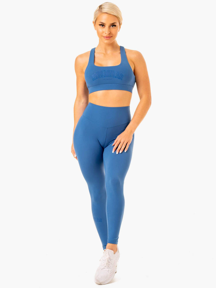 Soutien Gorge Sport Ryderwear Knockout Racer Back Bleu Femme | WNU-20269508