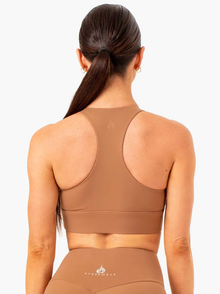 Soutien Gorge Sport Ryderwear Focus Contour Beige Femme | TOD-63941981