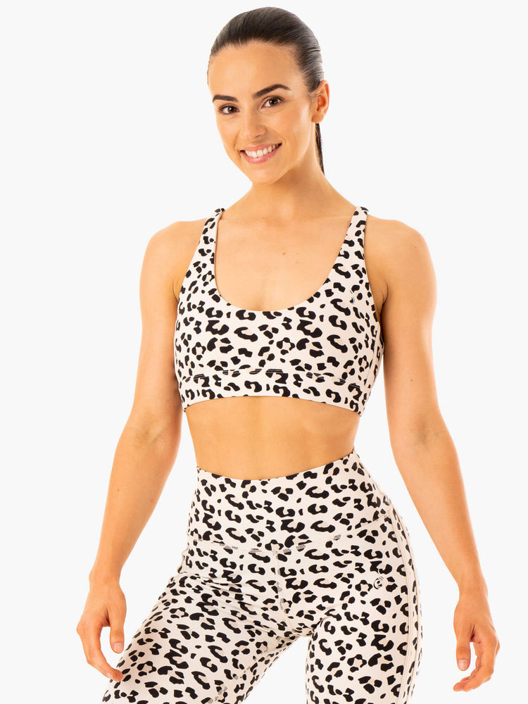 Soutien Gorge Sport Ryderwear Evolution Leopard Femme | HDG-74609839