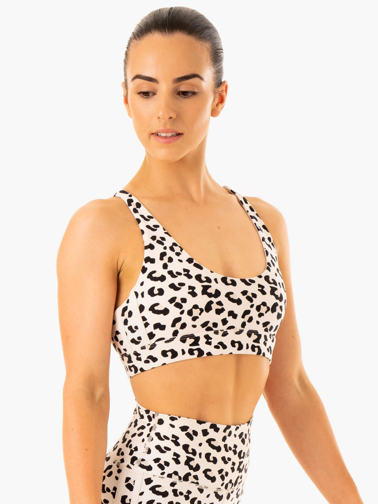 Soutien Gorge Sport Ryderwear Evolution Leopard Femme | HDG-74609839