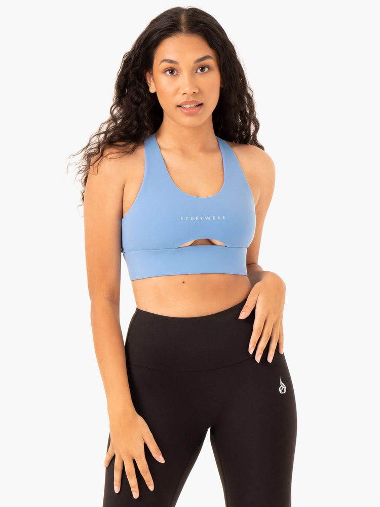 Soutien Gorge Sport Ryderwear Focus Contour Bleu Femme | RWK-48817298