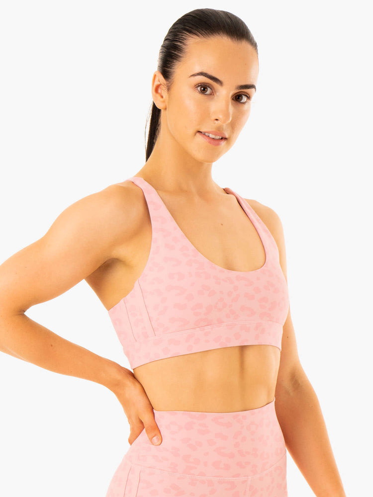 Soutien Gorge Sport Ryderwear Evolution Rose Femme | AAE-37701088