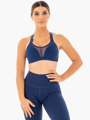 Soutien Gorge Sport Ryderwear Collide Mesh Contour Bleu Marine Femme | IZS-38603591