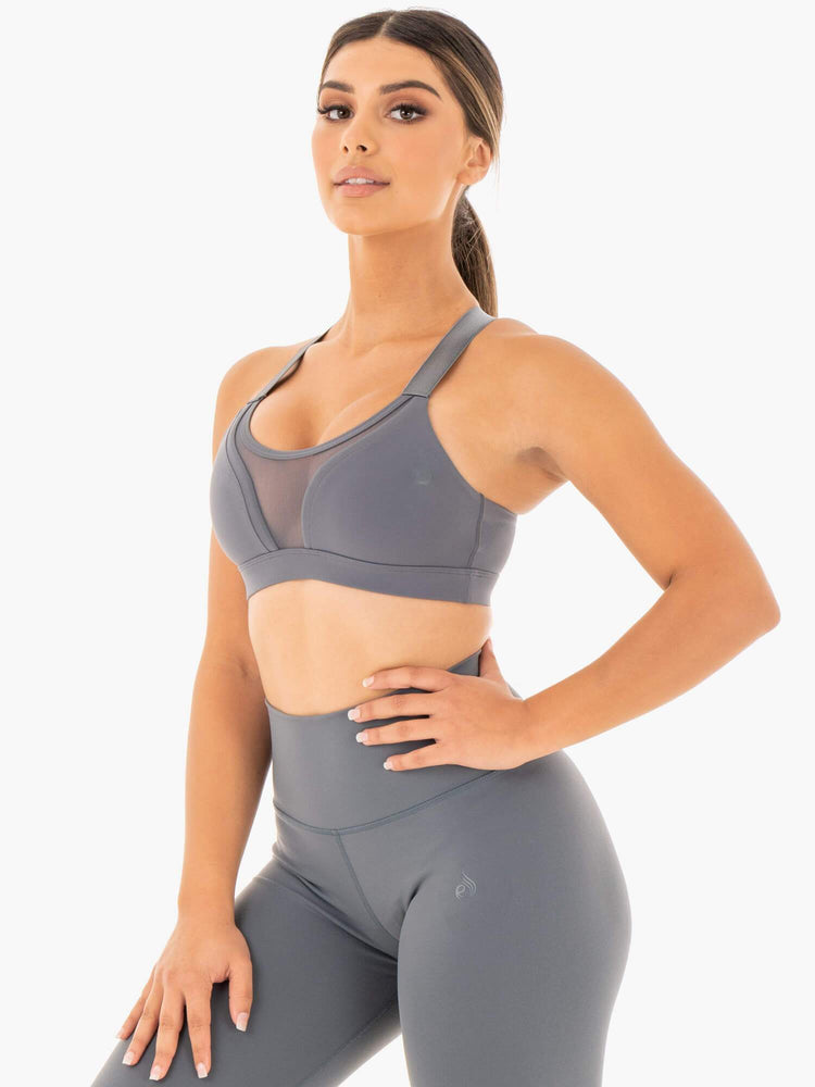 Soutien Gorge Sport Ryderwear Collide Mesh Contour Grise Femme | SRR-57588323