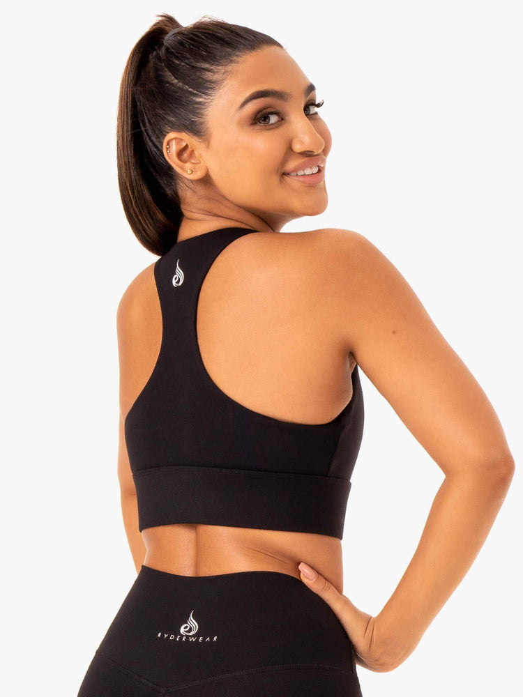 Soutien Gorge Sport Ryderwear Base Racer Back Noir Femme | FYY-37750975