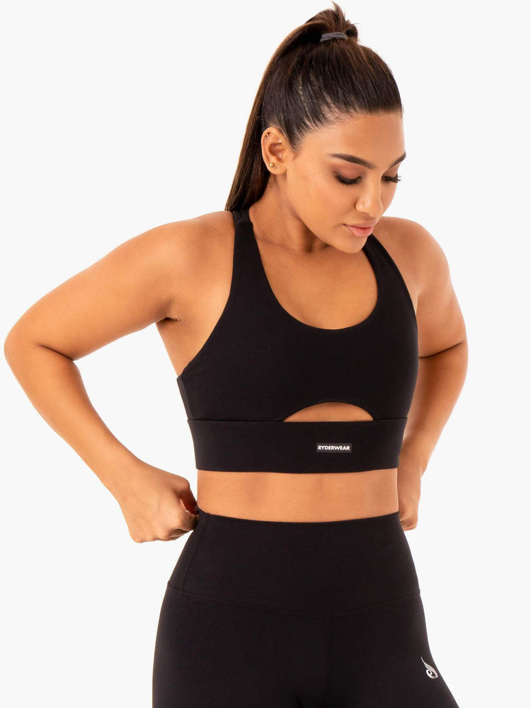 Soutien Gorge Sport Ryderwear Base Racer Back Noir Femme | FYY-37750975