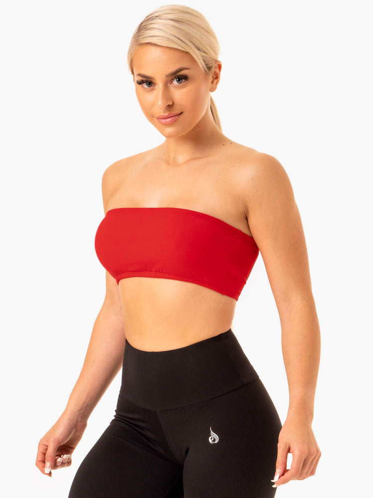 Soutien Gorge Sport Ryderwear Bandeau Rouge Femme | NLN-52682008