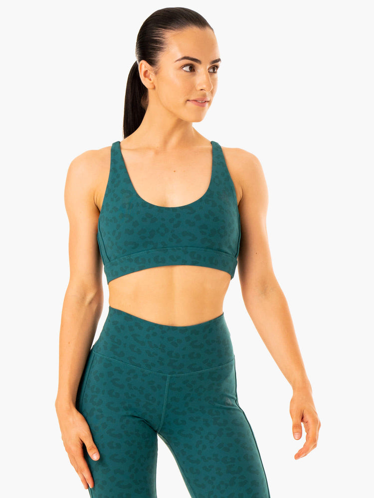 Soutien Gorge Sport Ryderwear Evolution Turquoise Femme | YYM-31201086